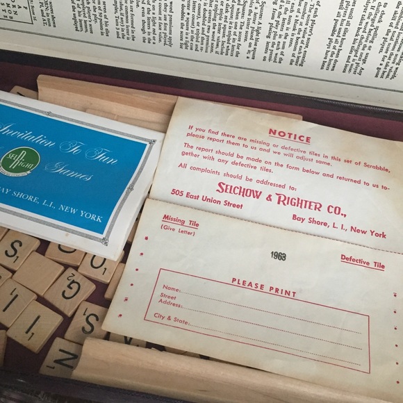 Vintage 1950s Scrabble board word game - Picture 4 of 8